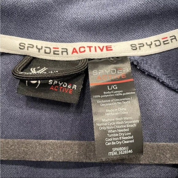 Spyder Active ProWeb Full-Zip Mock Neck Jacket Men's Size L - Picture 5 of 8